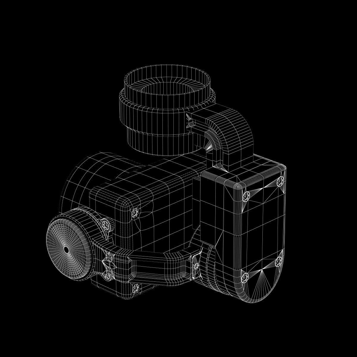 Camera Gimbal DJI Phantom 4 PRO Low-poly 3D model_29