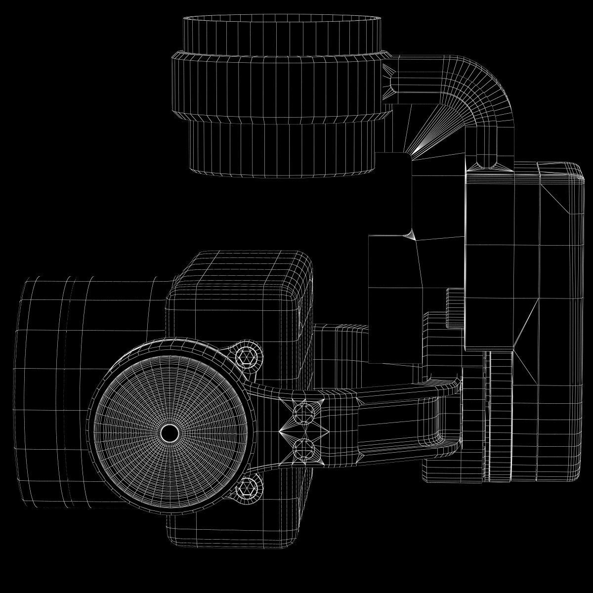 Camera Gimbal DJI Phantom 4 PRO Low-poly 3D model_32