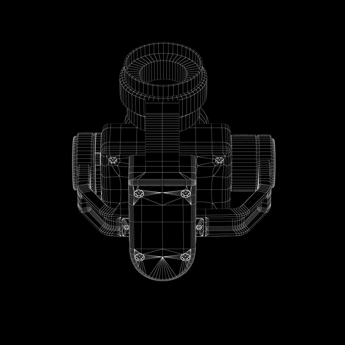Camera Gimbal DJI Phantom 4 PRO Low-poly 3D model_25