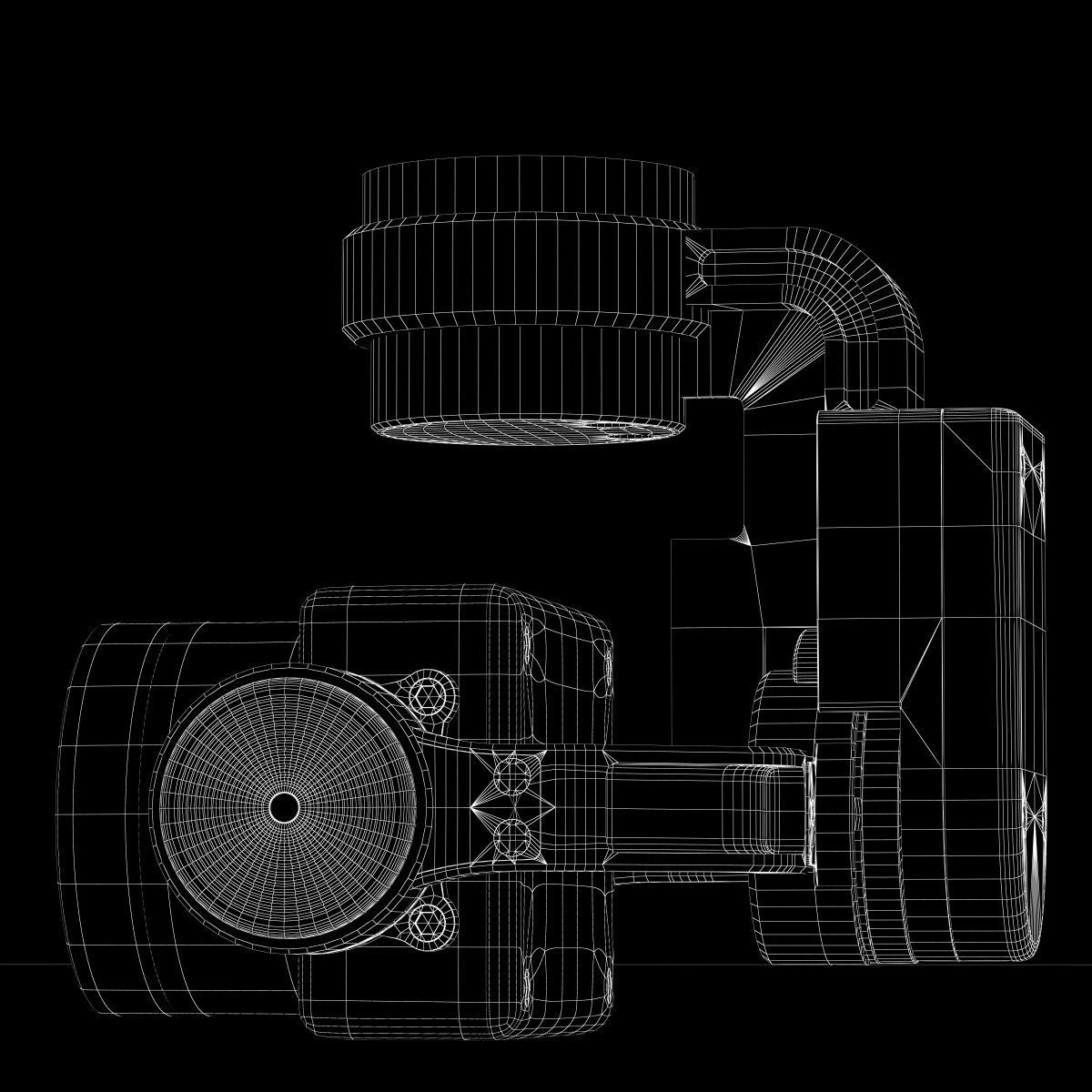Camera Gimbal DJI Phantom 4 PRO Low-poly 3D model_26