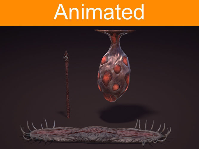 Creature Props Low-poly 3D model