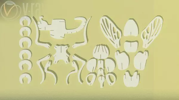 puzzle mosca Free 3D print model