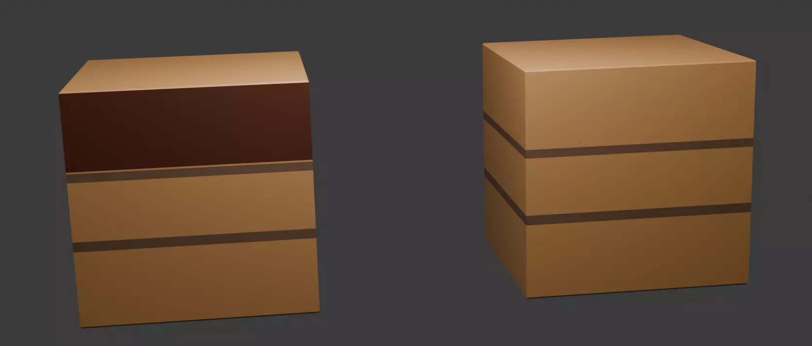 Low Poly Wooden Burnt Crate Game Ready Asset Low-poly 3D model