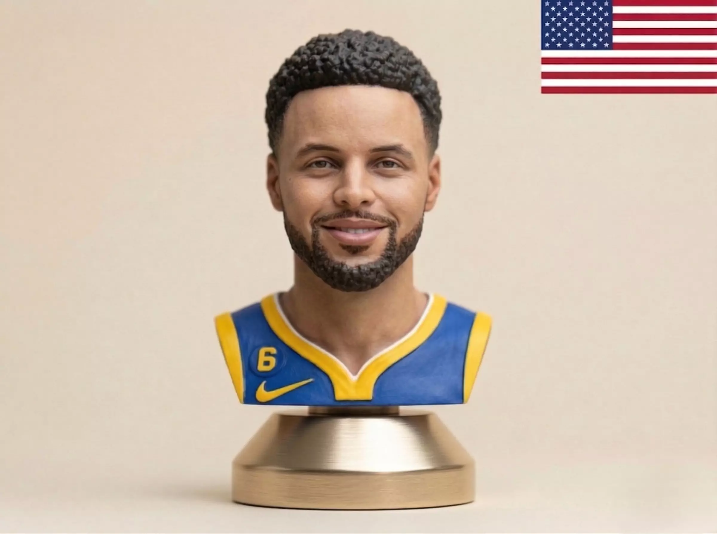Stephen Curry Basketball NBA 3D print model