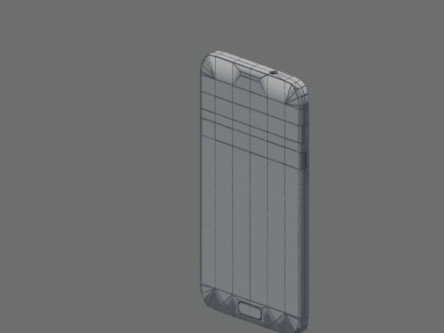 Samsung galaxy s7 edge Low-poly 3D model_10