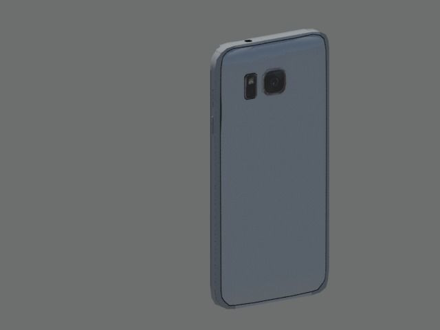 Samsung galaxy s7 edge Low-poly 3D model_3