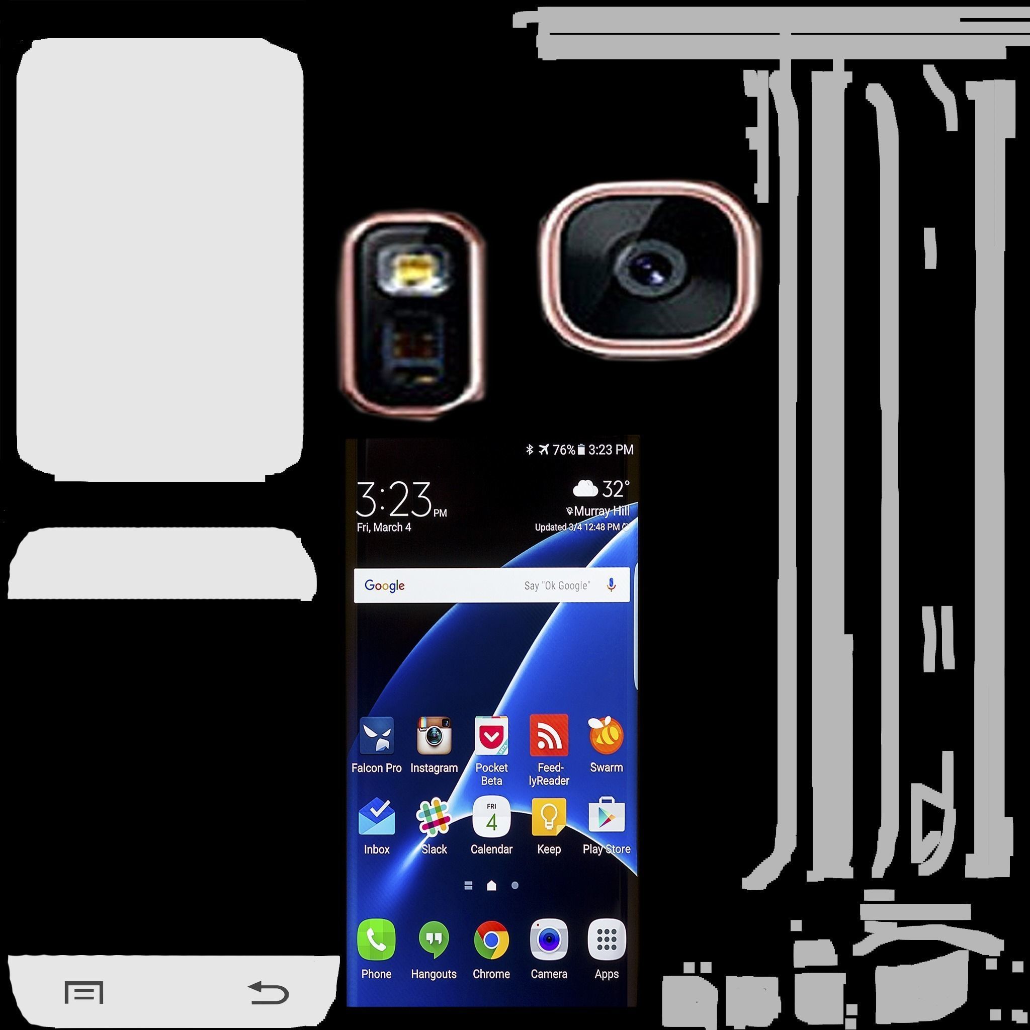 Samsung galaxy s7 edge Low-poly 3D model_13