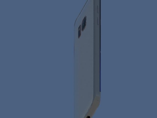 Samsung galaxy s7 edge Low-poly 3D model_2