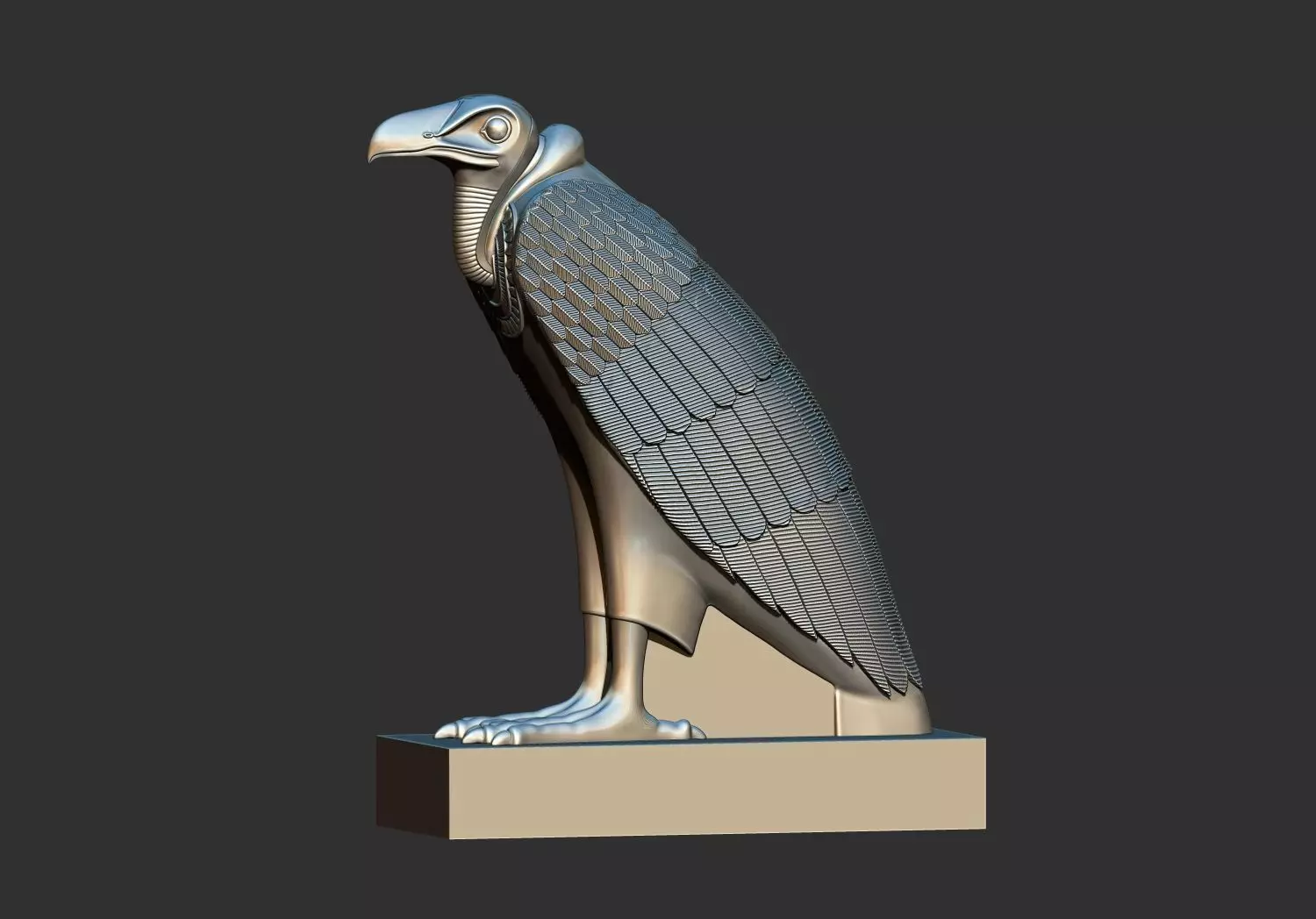 Ancient Egyptian Nekhbet Eagle Statue 3d printable model 3D print model