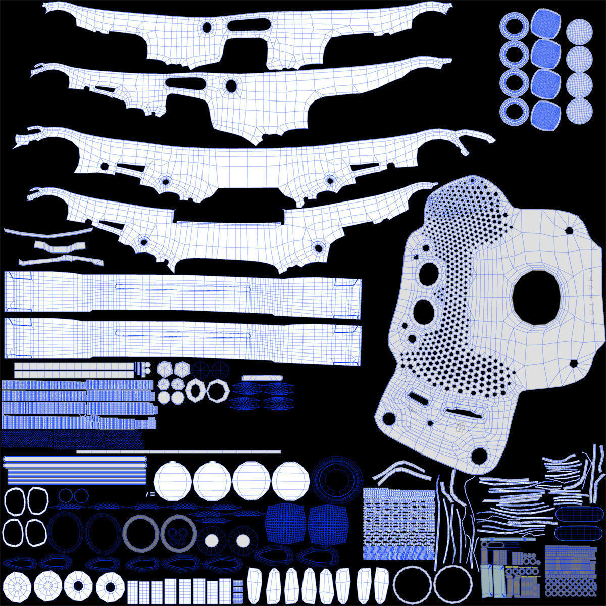 DJI Phantom 4 pro 3D model_9