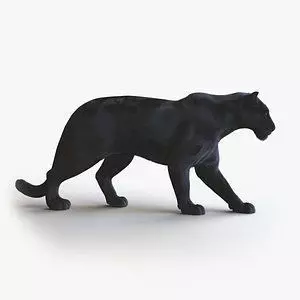 Black Panther Low-poly 3D model