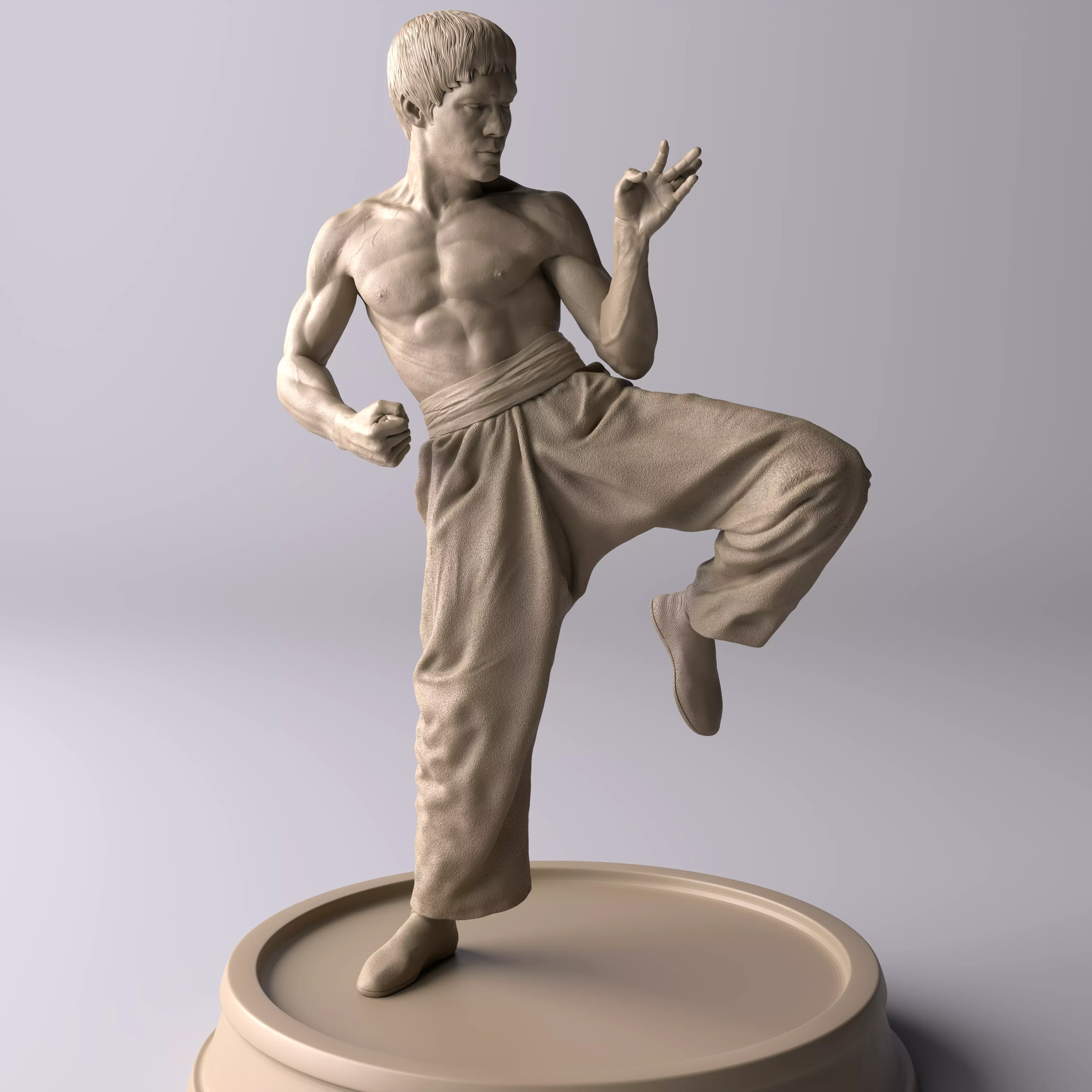 Bruce Lee Way of the Dragon Premium Statue Collectible Figure 3D print model