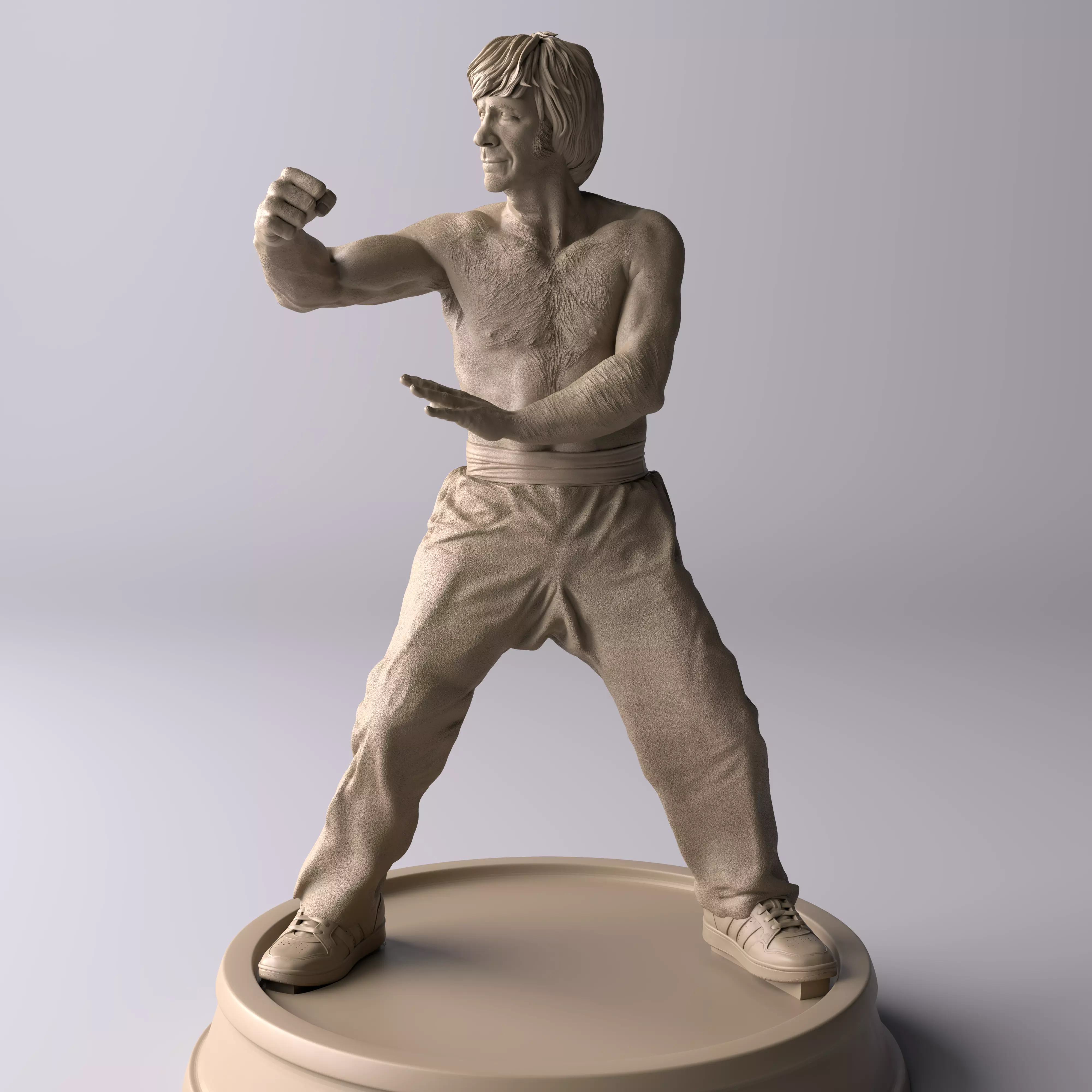 Chuck Norris Way of the Dragon Premium Statue Collectible Figure 3D print model