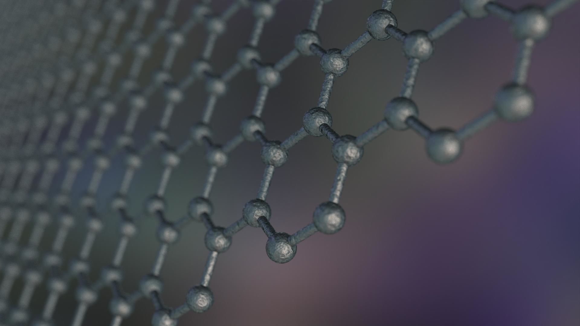 Graphene Structure Allotrope of Carbon 3D model_2