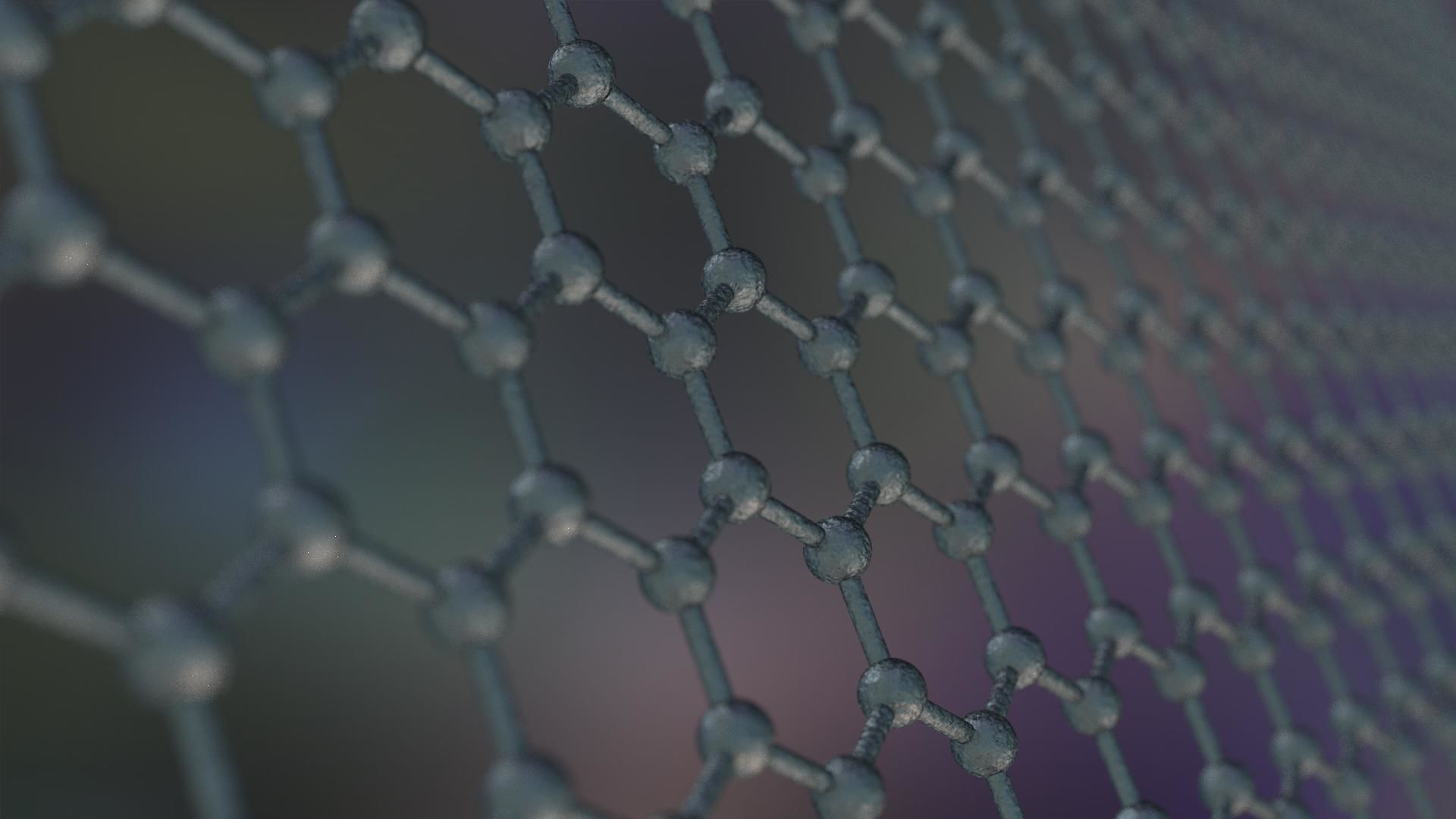 Graphene Structure Allotrope of Carbon 3D model_4