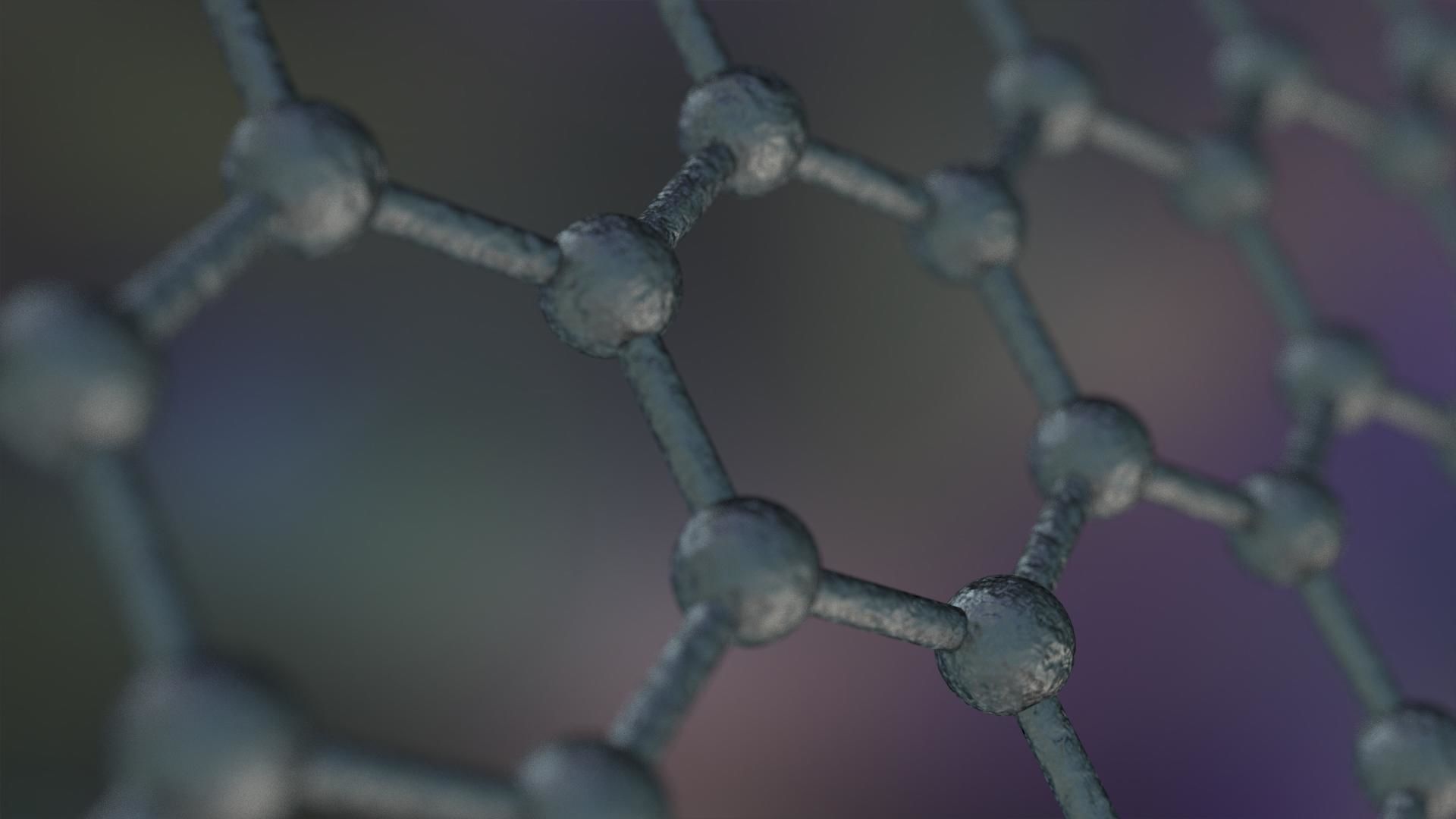 Graphene Structure Allotrope of Carbon 3D model_1