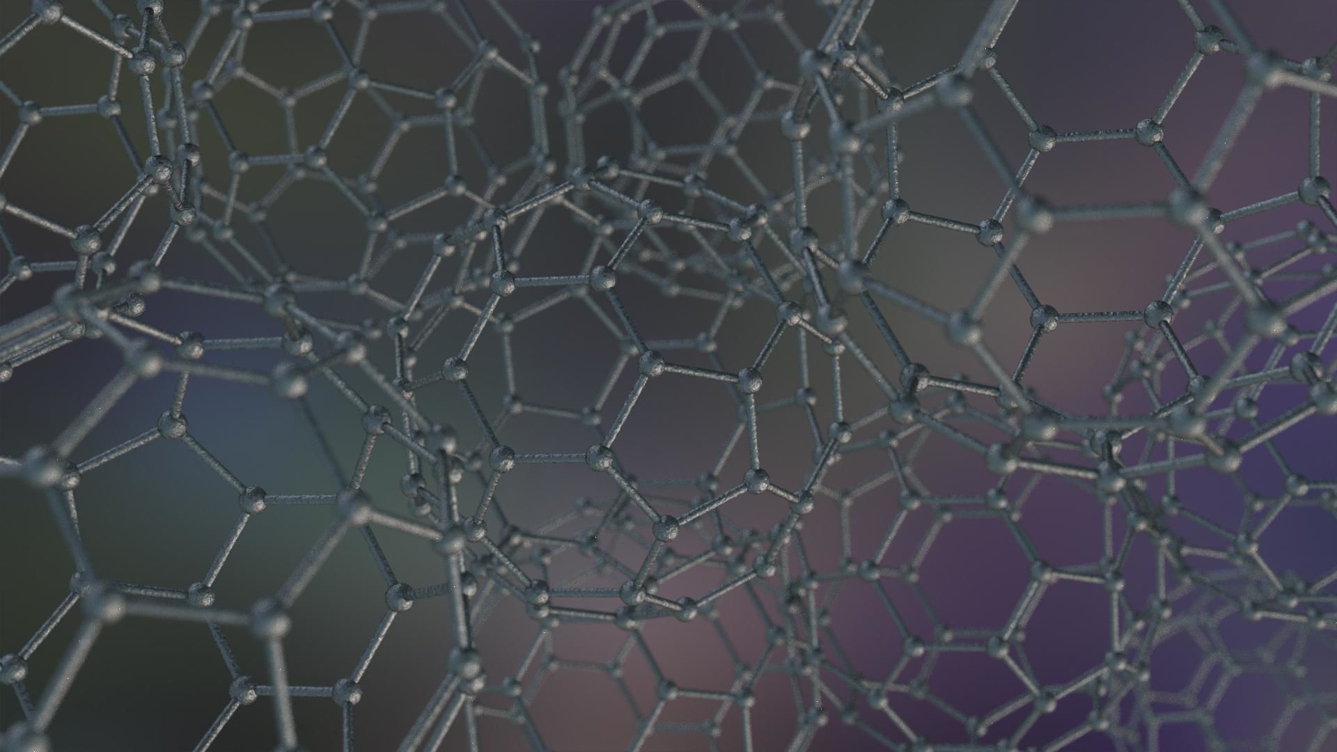 Graphene Structure Allotrope of Carbon 3D model_13