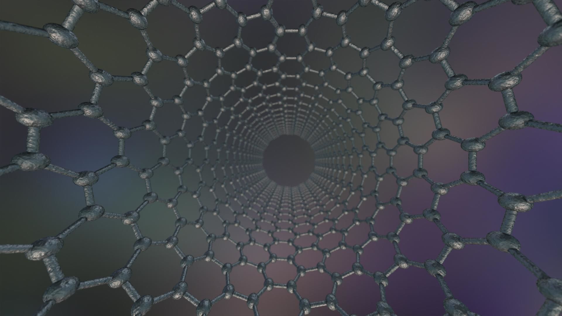 Graphene Structure Allotrope of Carbon 3D model_21
