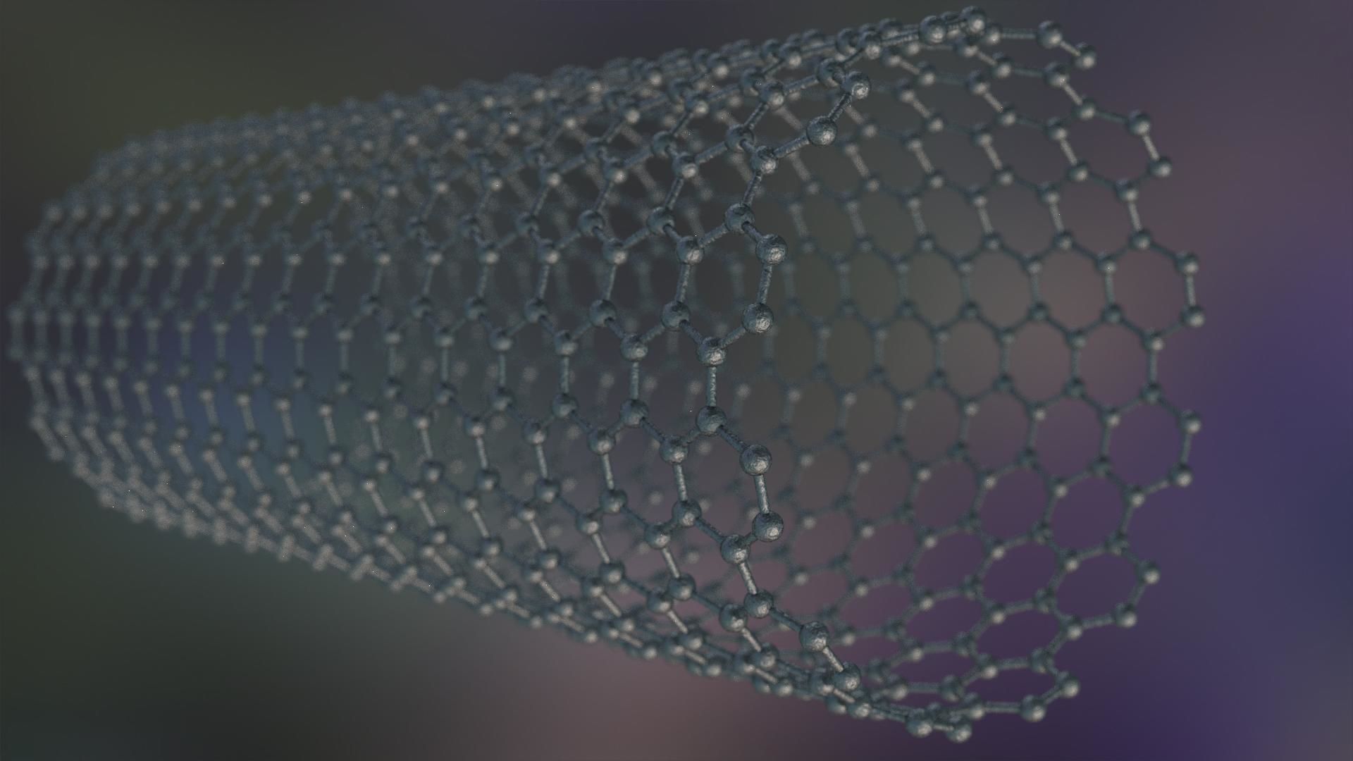 Graphene Structure Allotrope of Carbon 3D model_20