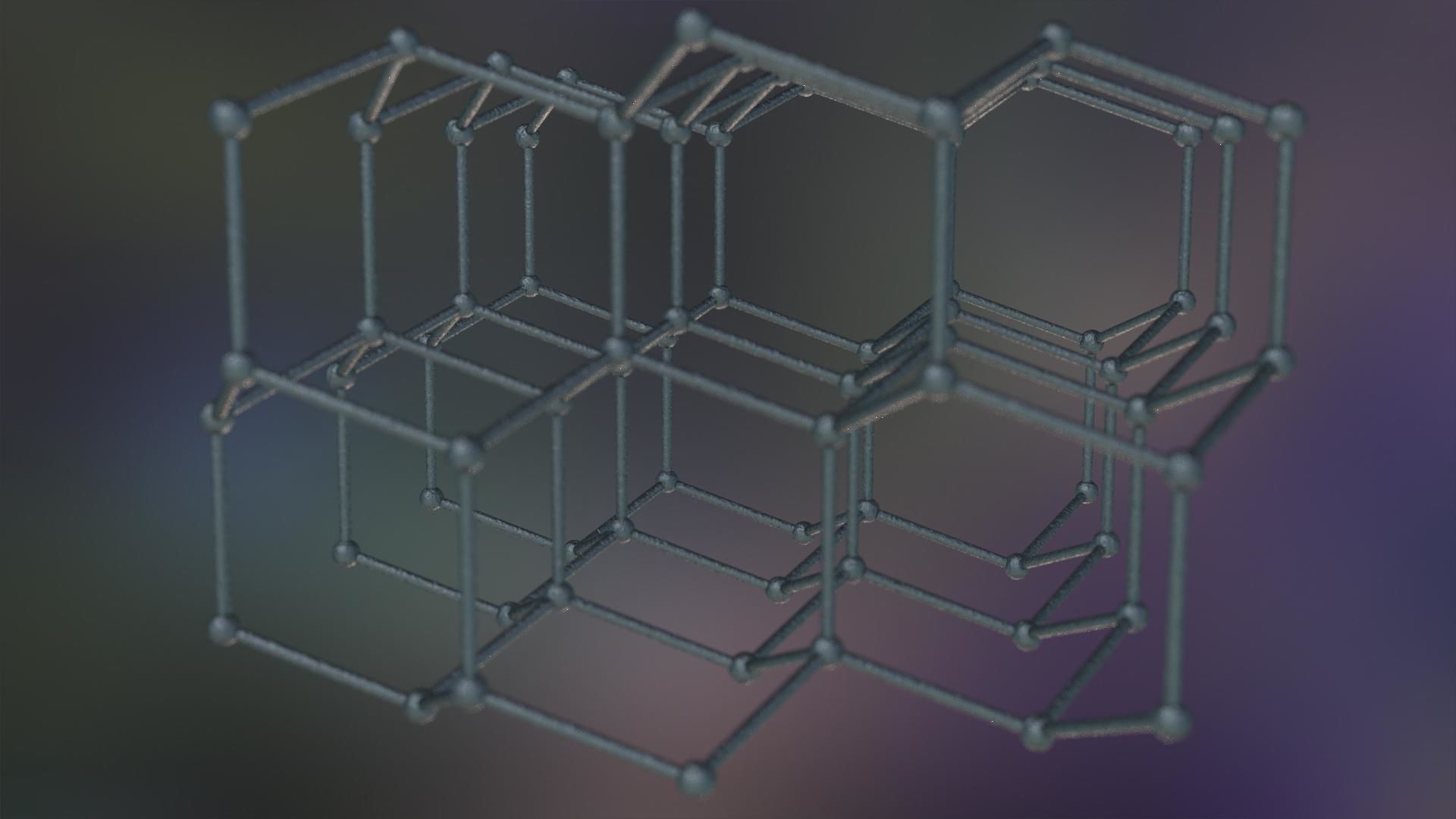 Graphene Structure Allotrope of Carbon 3D model_10