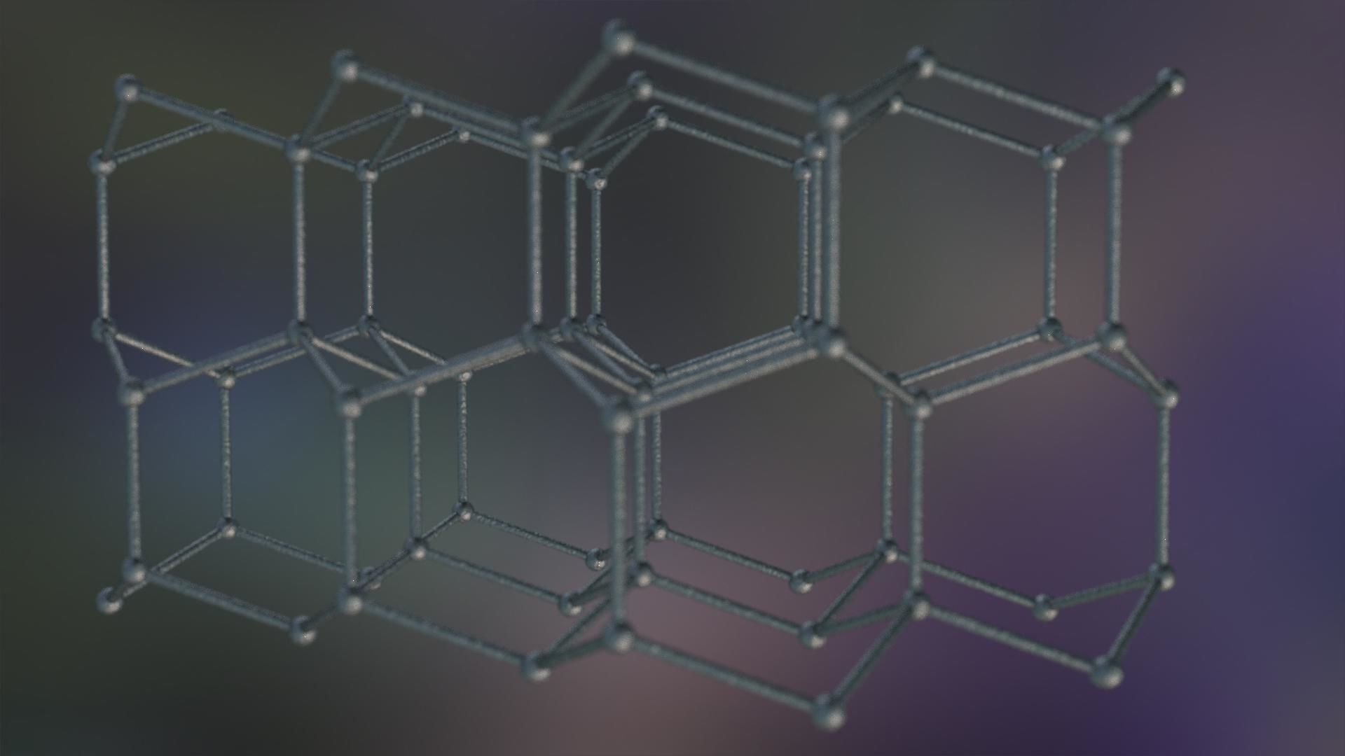 Graphene Structure Allotrope of Carbon 3D model_18