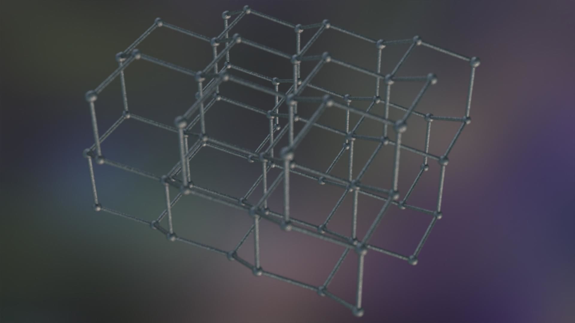 Graphene Structure Allotrope of Carbon 3D model_8