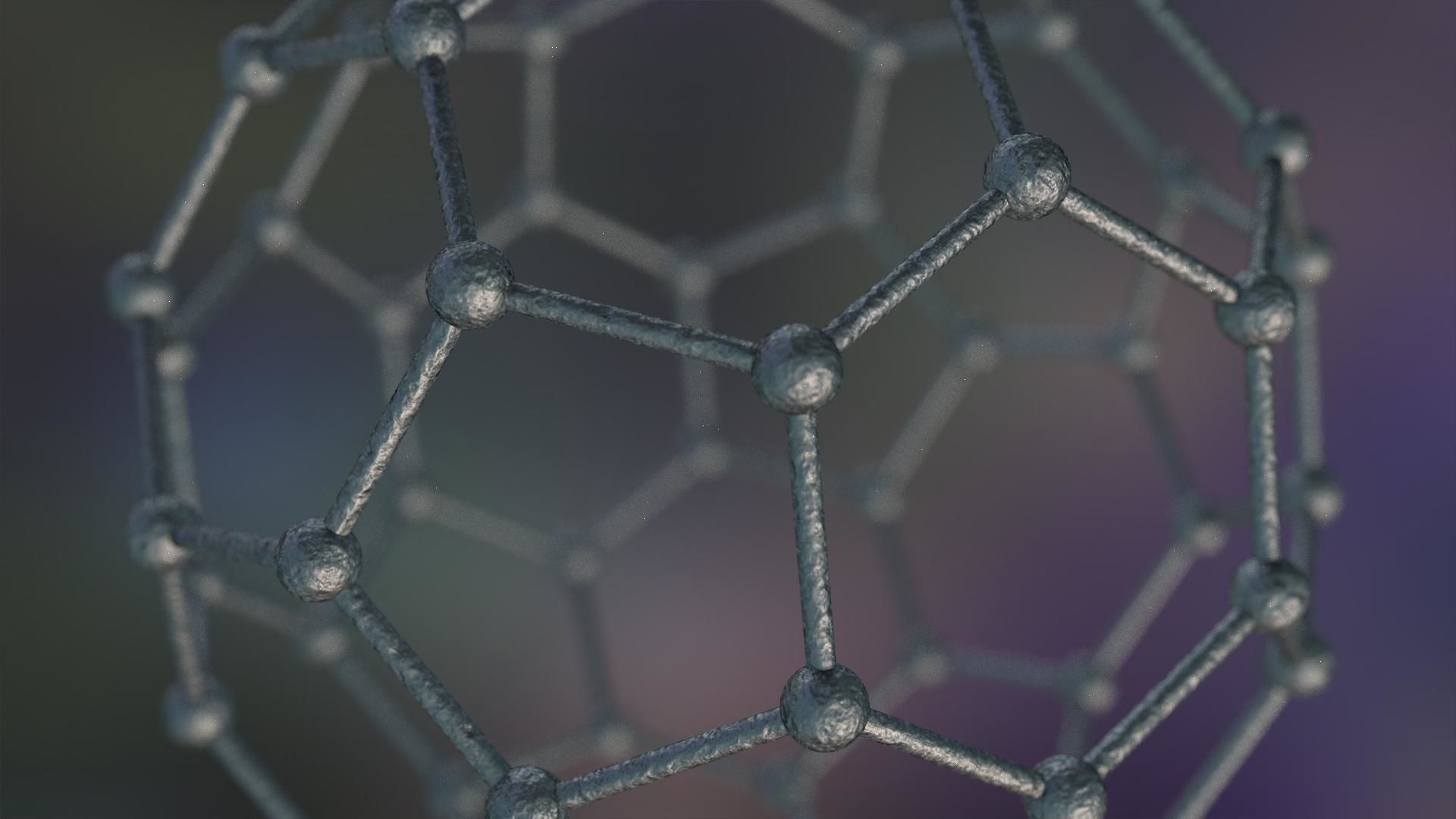 Graphene Structure Allotrope of Carbon 3D model_11