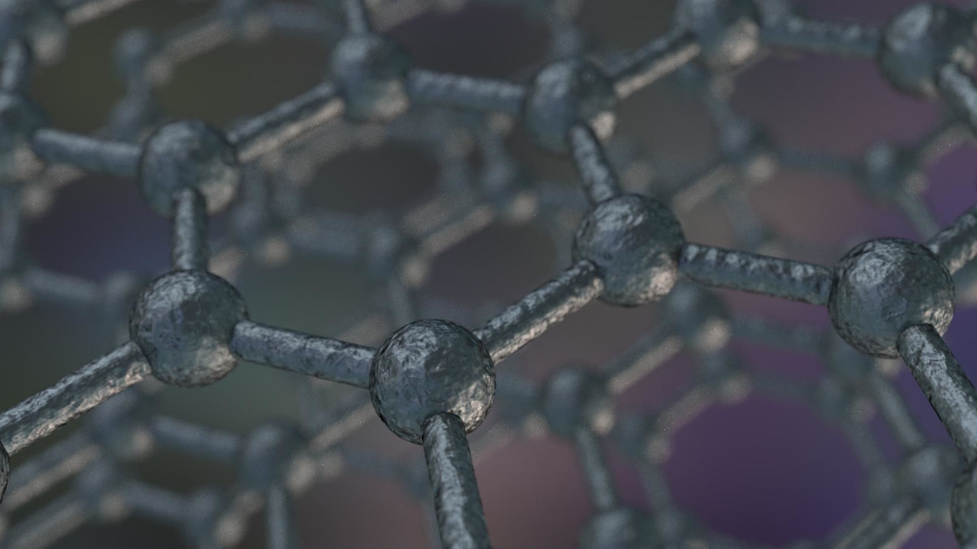 Graphene Structure Allotrope of Carbon 3D model_24