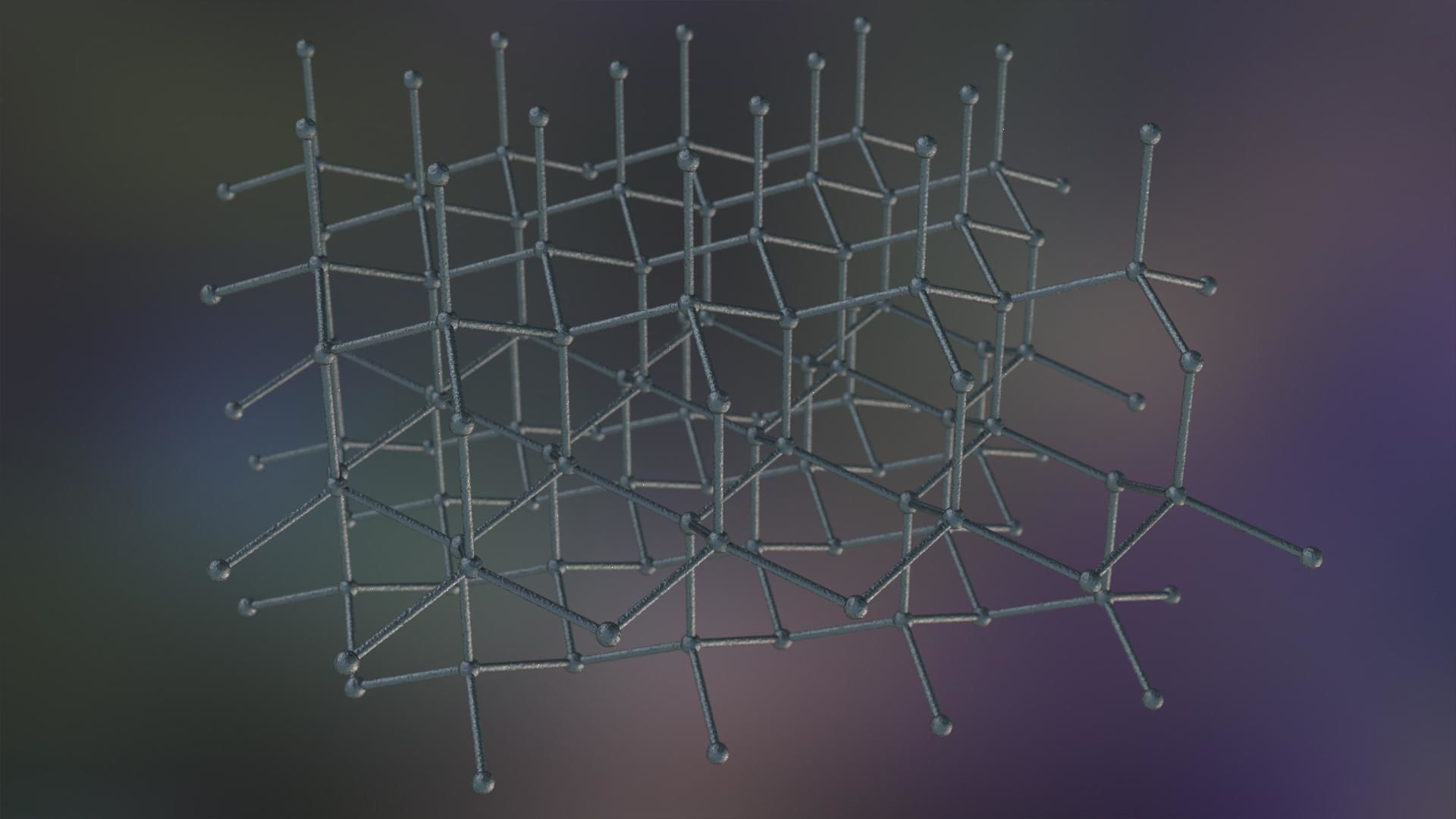 Graphene Structure Allotrope of Carbon 3D model_15