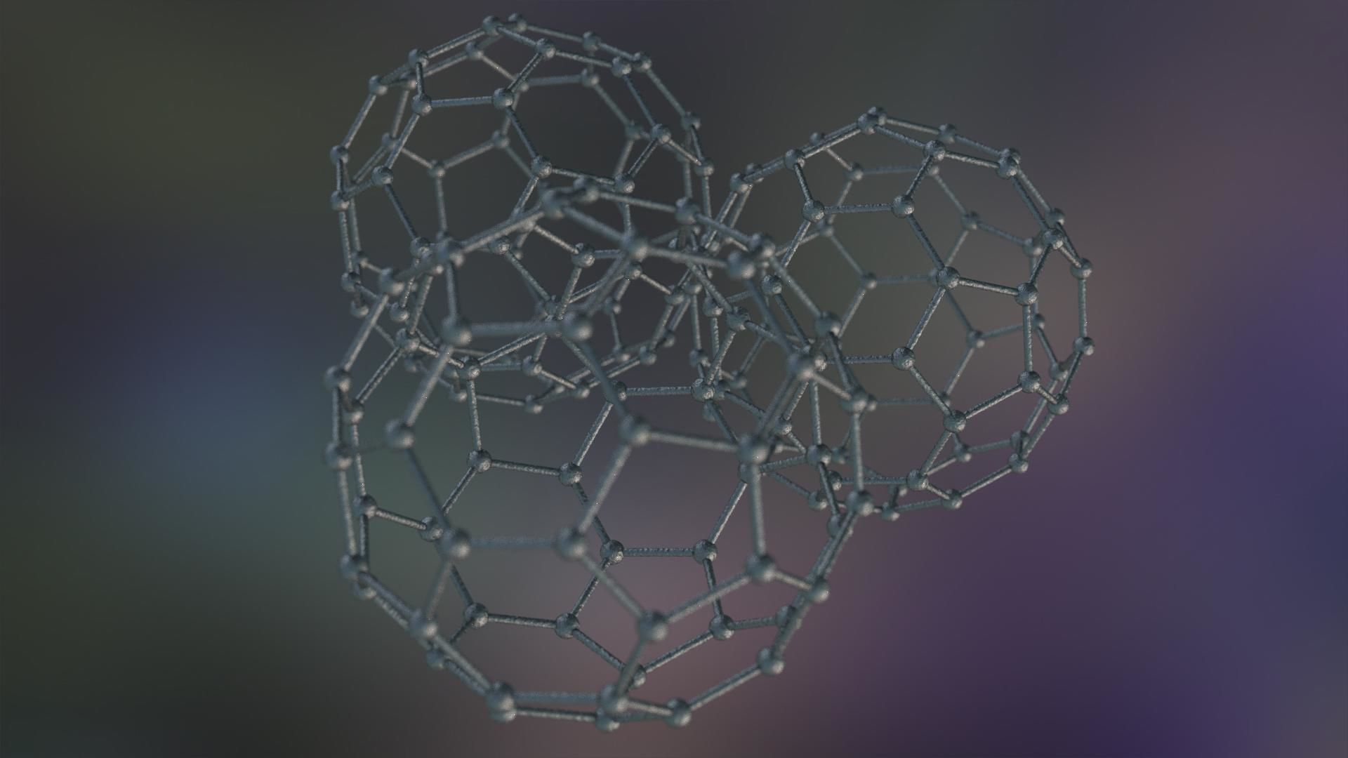 Graphene Structure Allotrope of Carbon 3D model_14