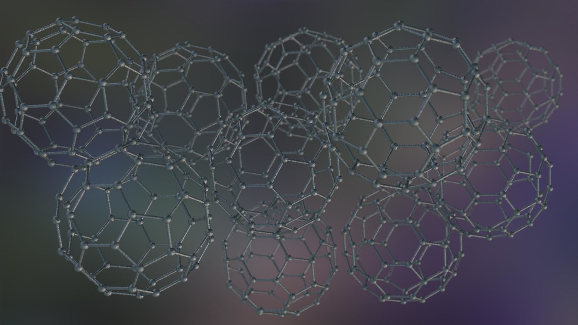 Graphene Structure Allotrope of Carbon 3D model_12