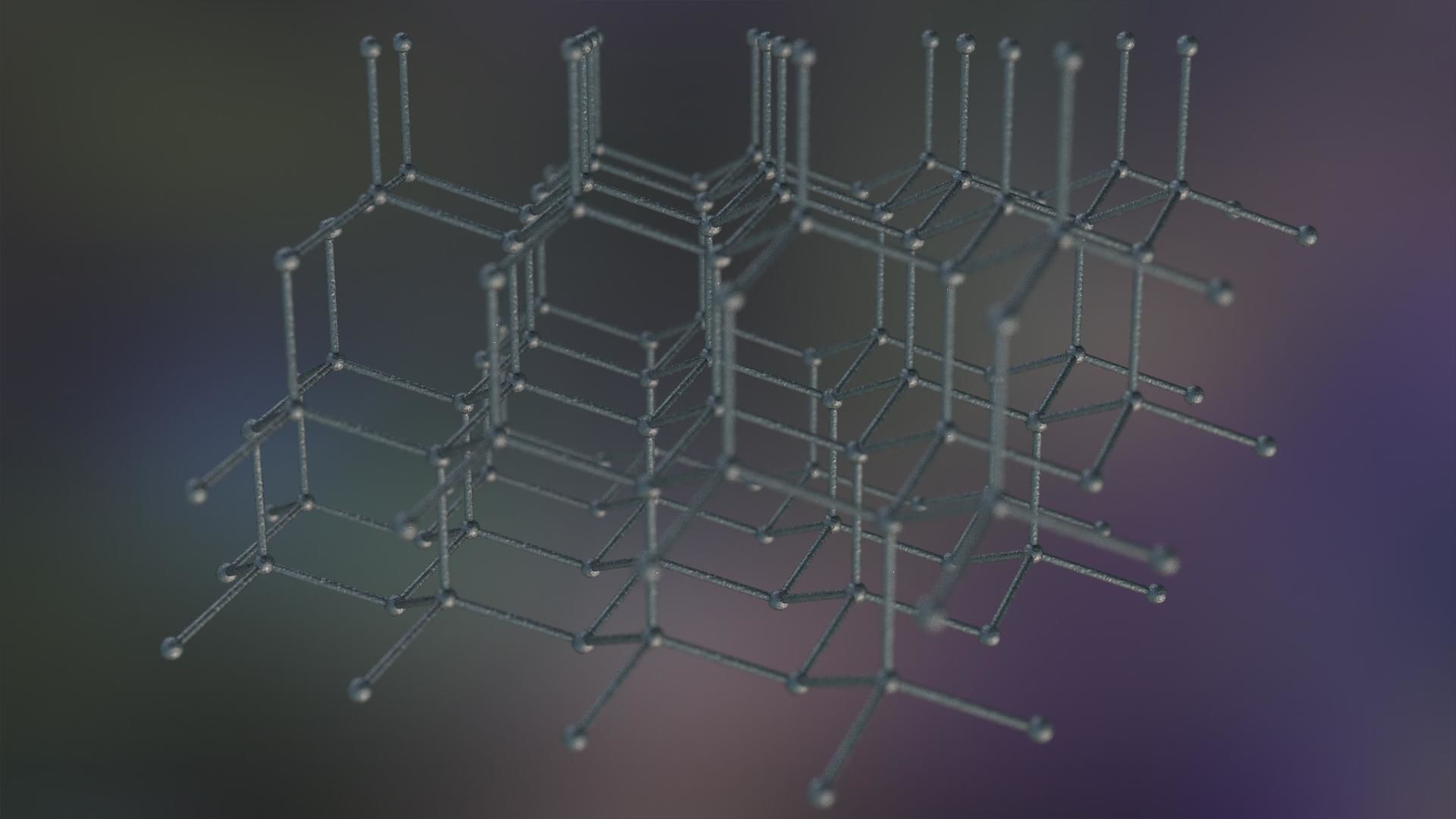 Graphene Structure Allotrope of Carbon 3D model_3