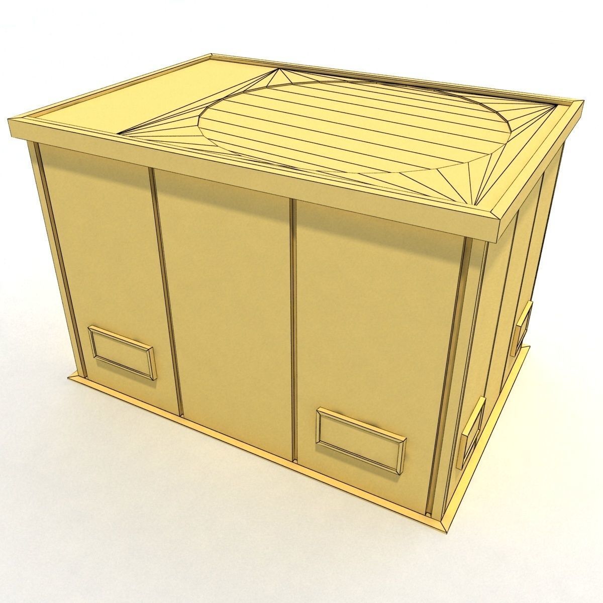 Low Poly Roof Element PACK Low-poly 3D model_19