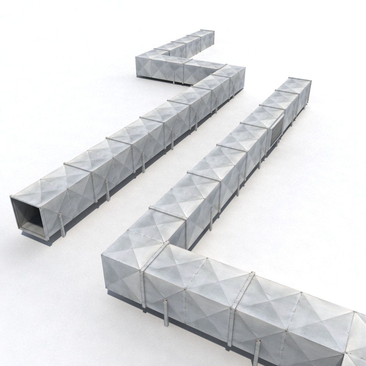 Low Poly Roof Element PACK Low-poly 3D model_12