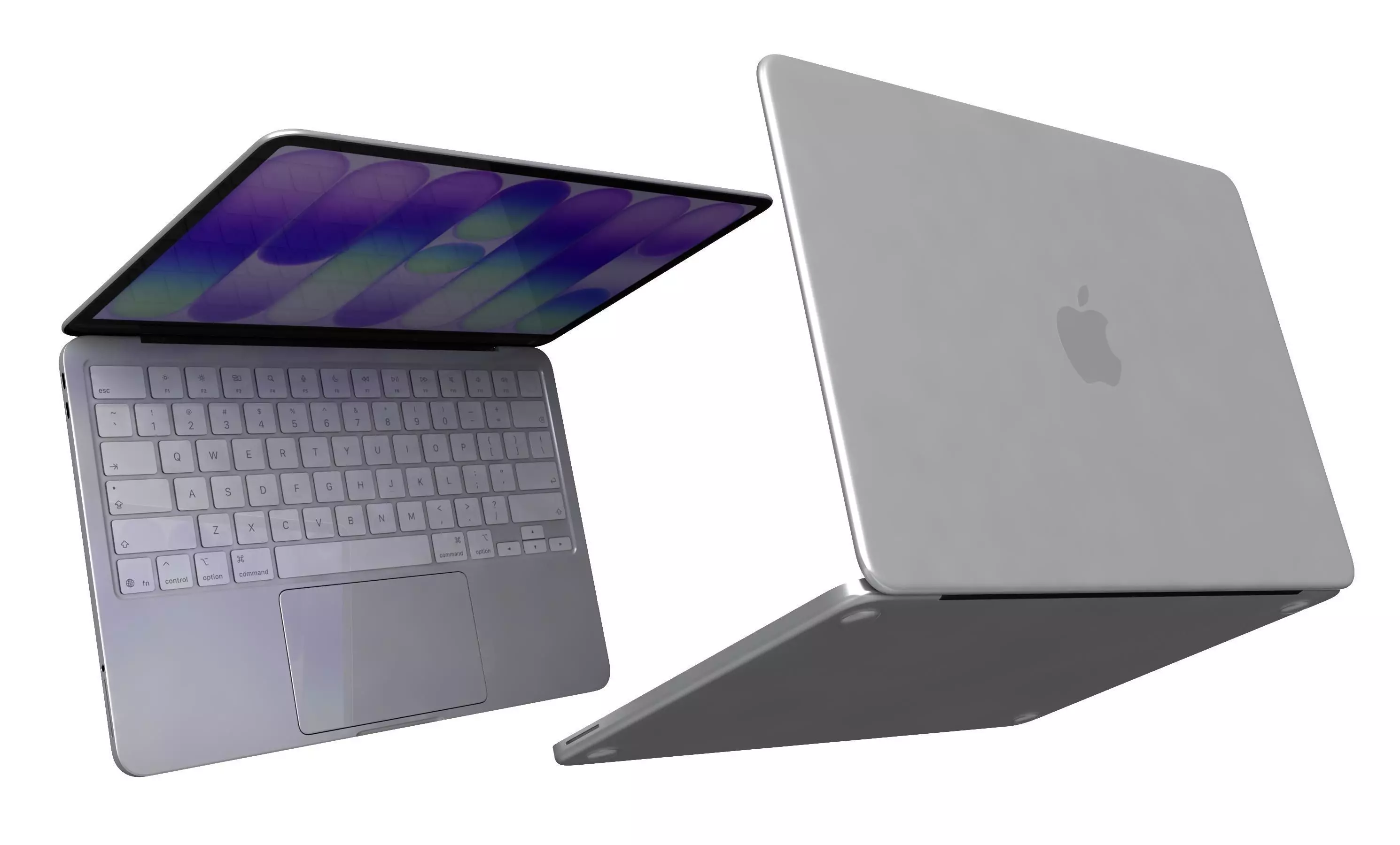 Apple Macbook Neo Silver 3D model | CGTrader