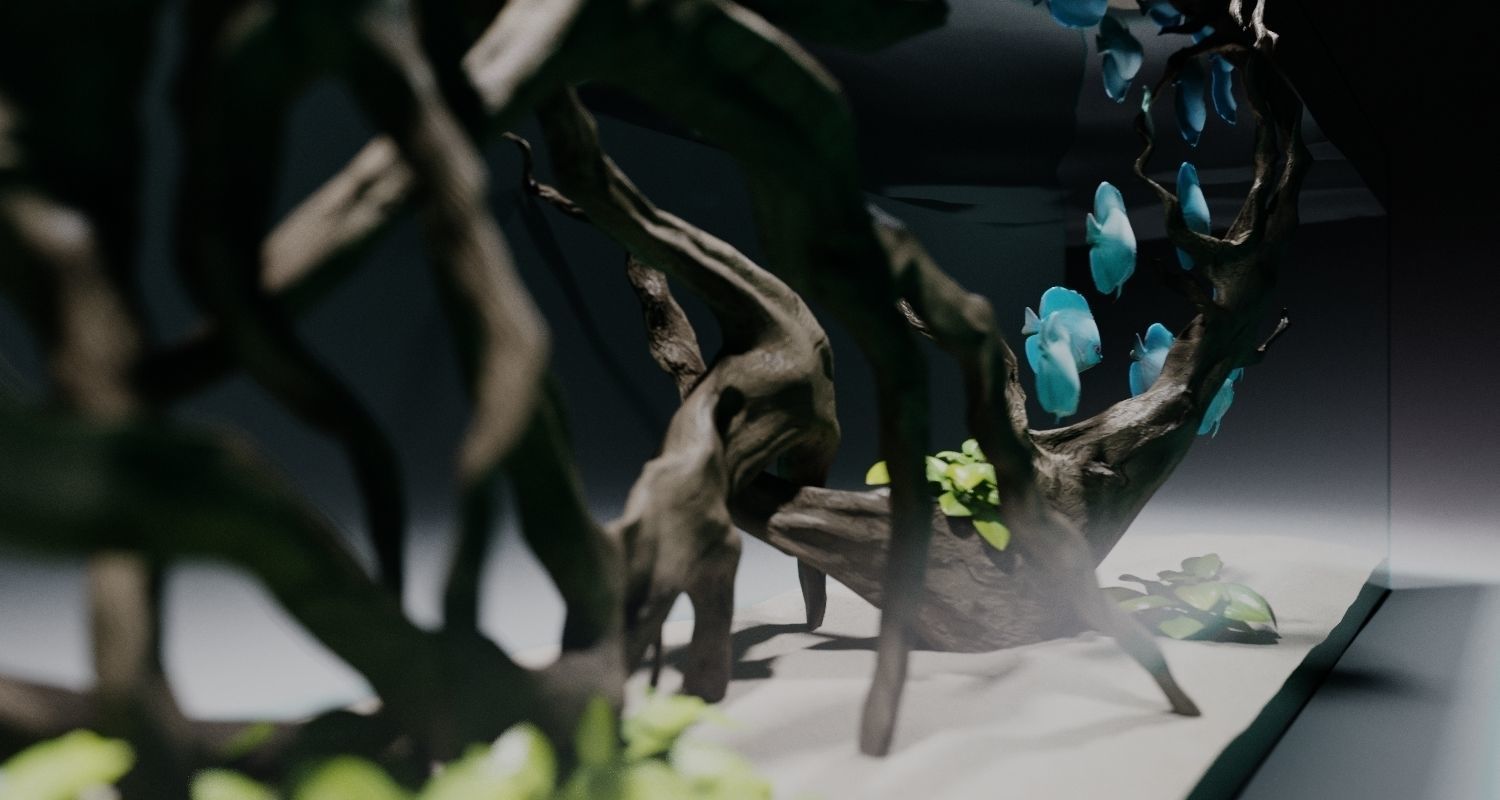 Aquarium Hardscape 3D model_1