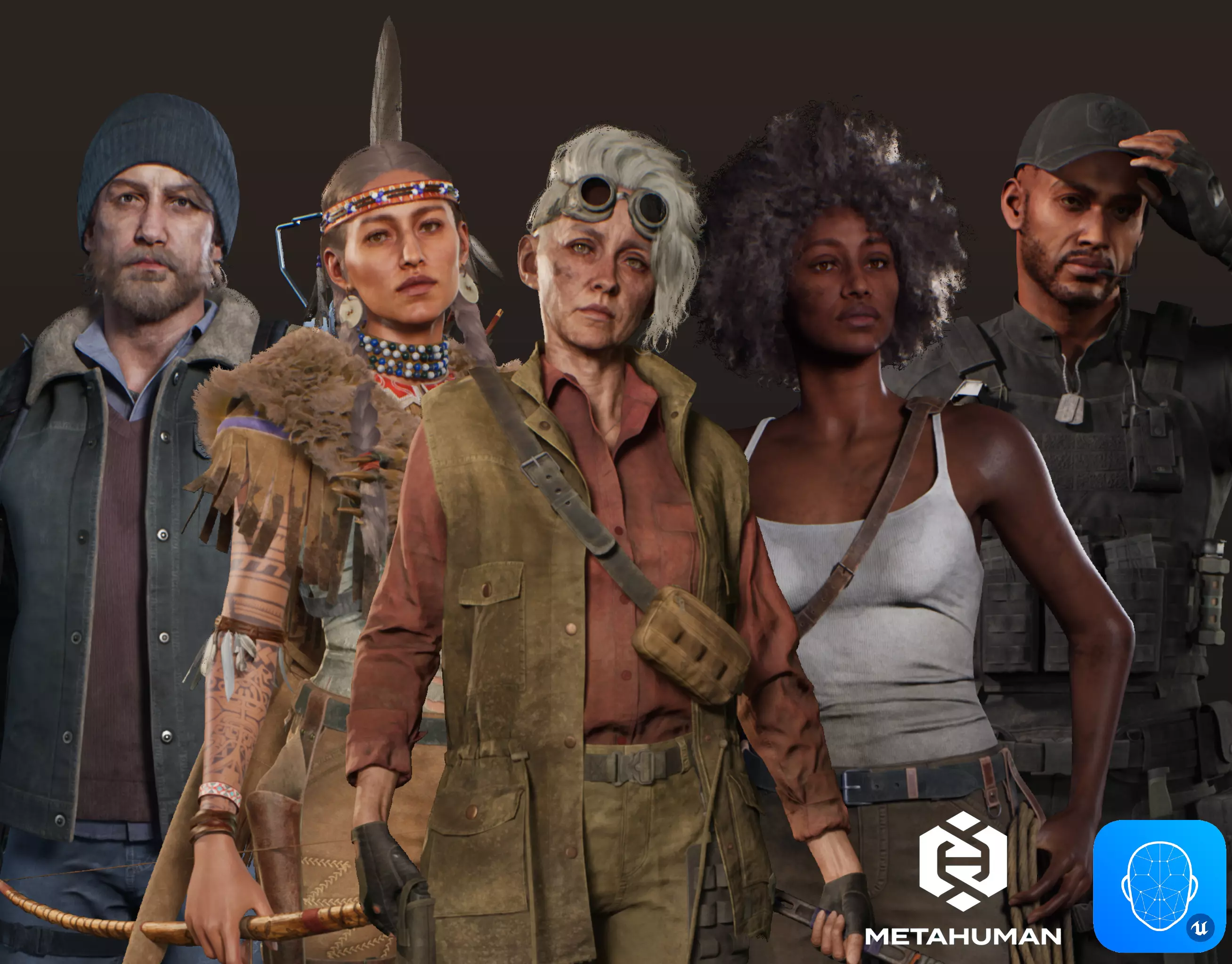 Adventure Characters Pack 2 - MetaHuman Edition Low-poly 3D model