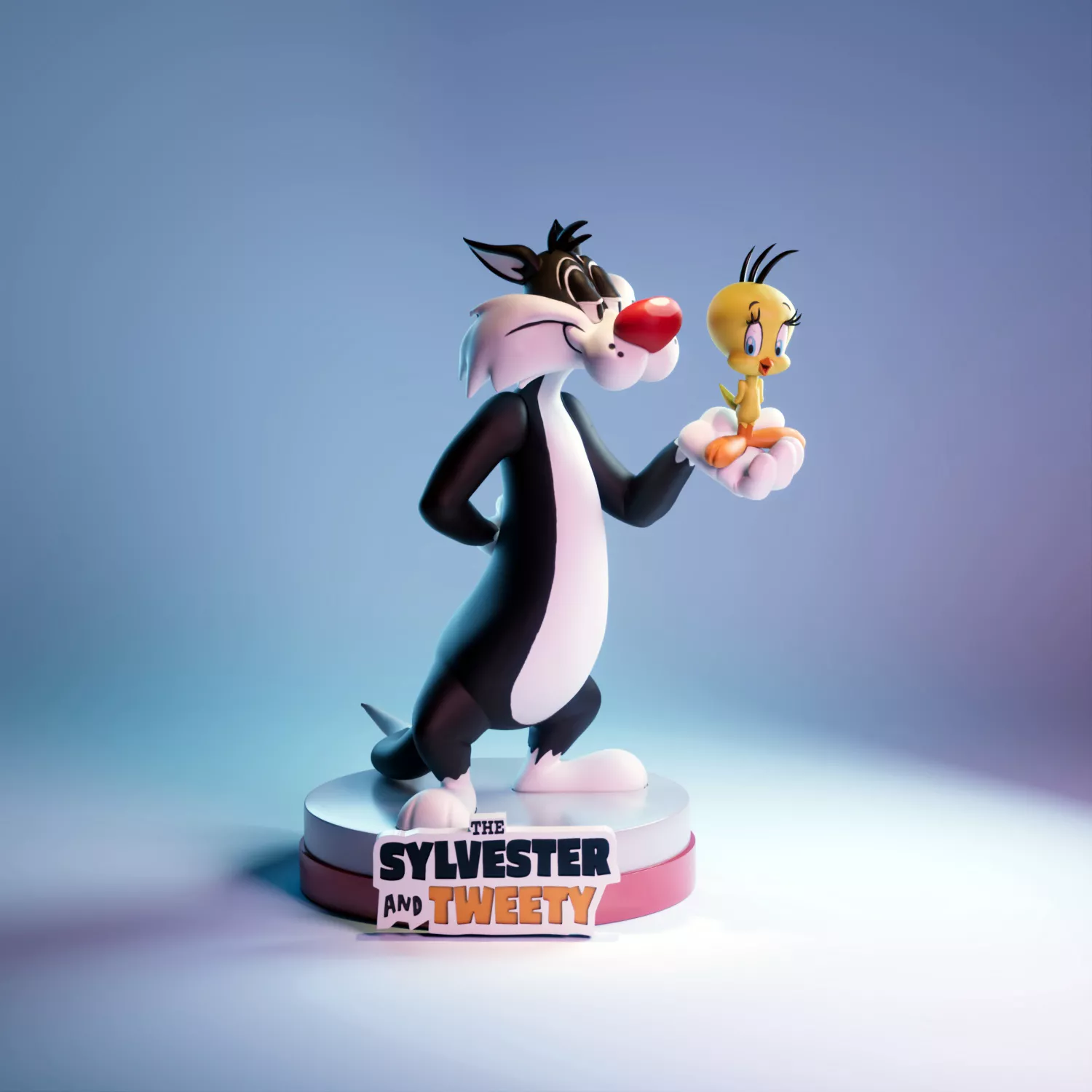 Sylvester and Tweety - Looney Tunes 3D print model