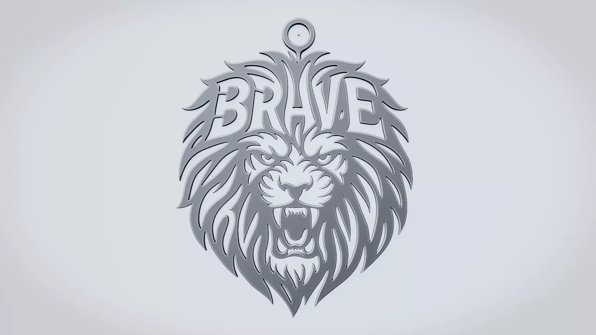 BRAVE Lion Sign 3D print model