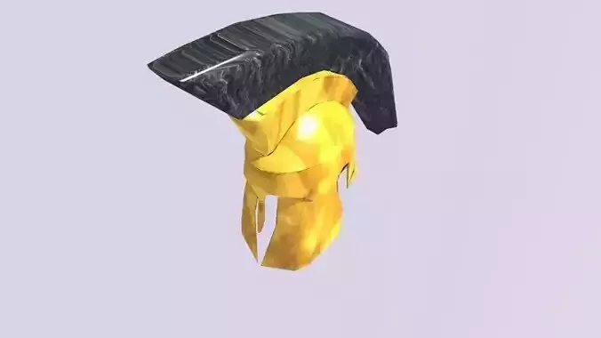 Greek low poly helmet FOR FREE Free low-poly 3D model