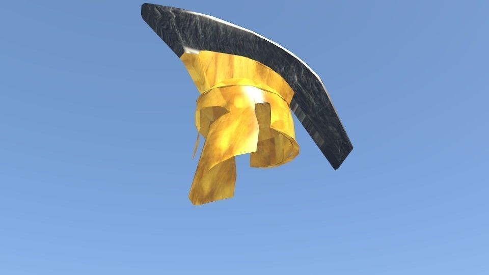 Greek low poly helmet FOR FREE Free low-poly 3D model_5