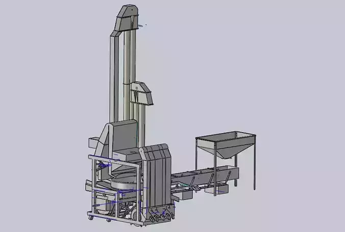 Dry Coffee Huller 3D model