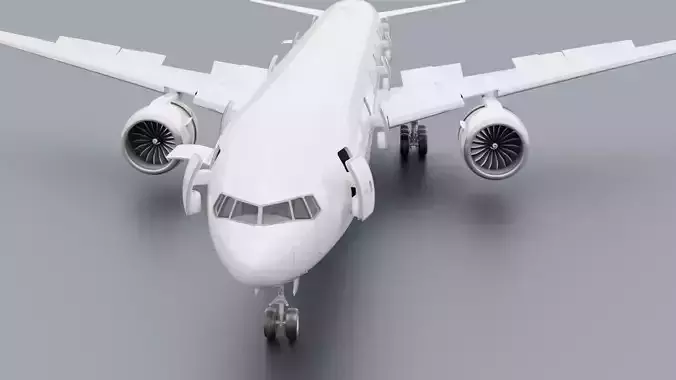 Boeing 777-300 Animated Realistic Jet Airliner Plane