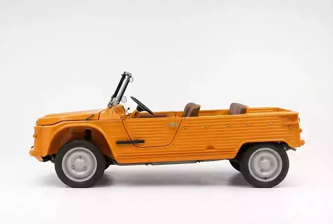 Citroen Mehari Low-poly 3D model 7