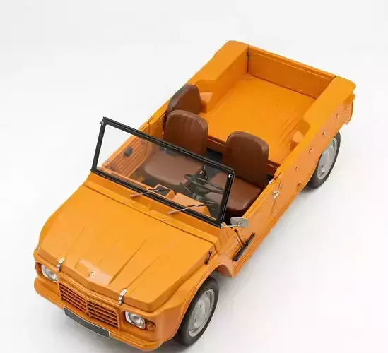 Citroen Mehari Low-poly 3D model 5