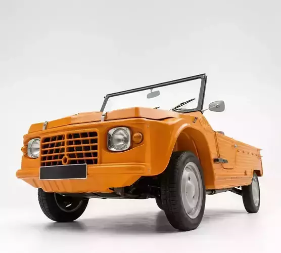 Citroen Mehari Low-poly 3D model 6