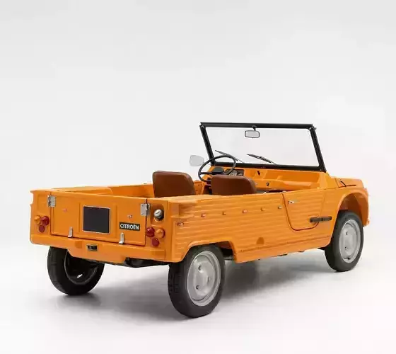 Citroen Mehari Low-poly 3D model 2
