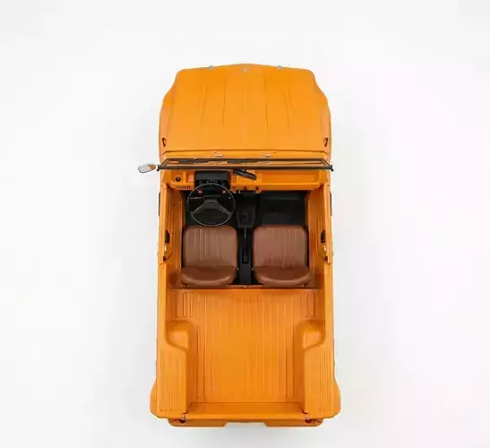 Citroen Mehari Low-poly 3D model 4