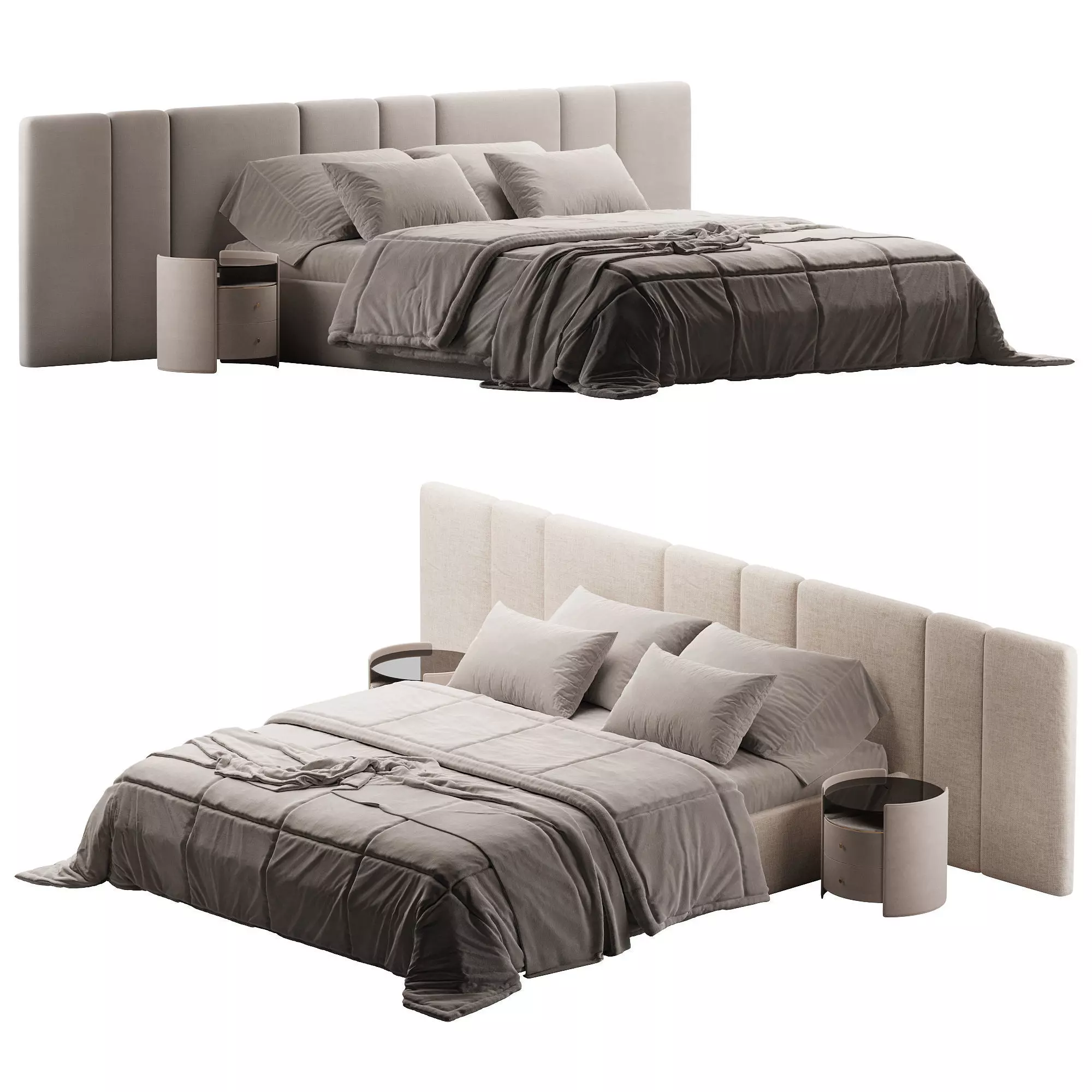Room bed Low-poly 3D model