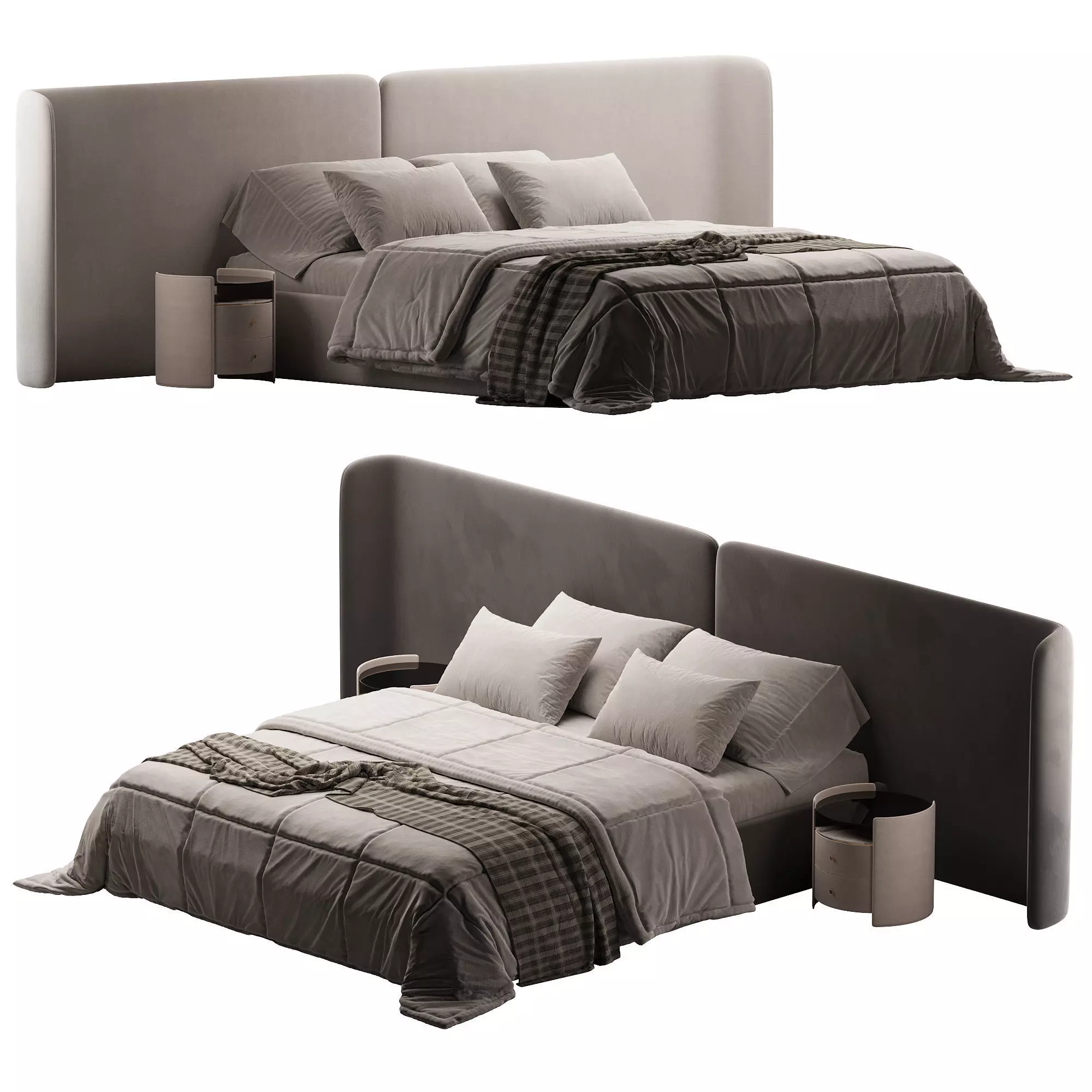 Fless 180 bed Low-poly 3D model